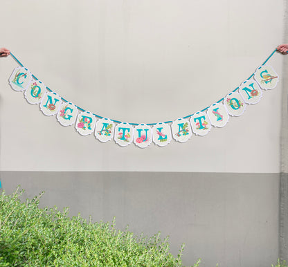 CONGRATULATIONS | paint-by-number banner kit