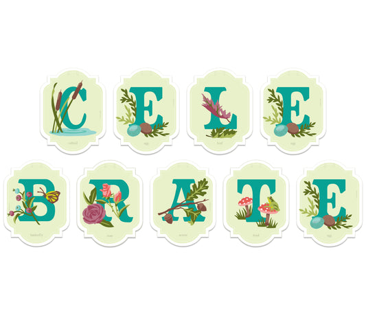 CELEBRATE | paint-by-number banner kit