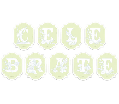 CELEBRATE | paint-by-number banner kit