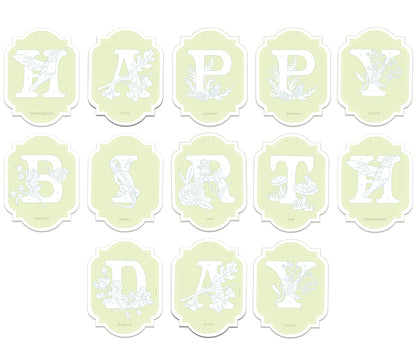 HAPPY BIRTHDAY | paint-by-number banner kit
