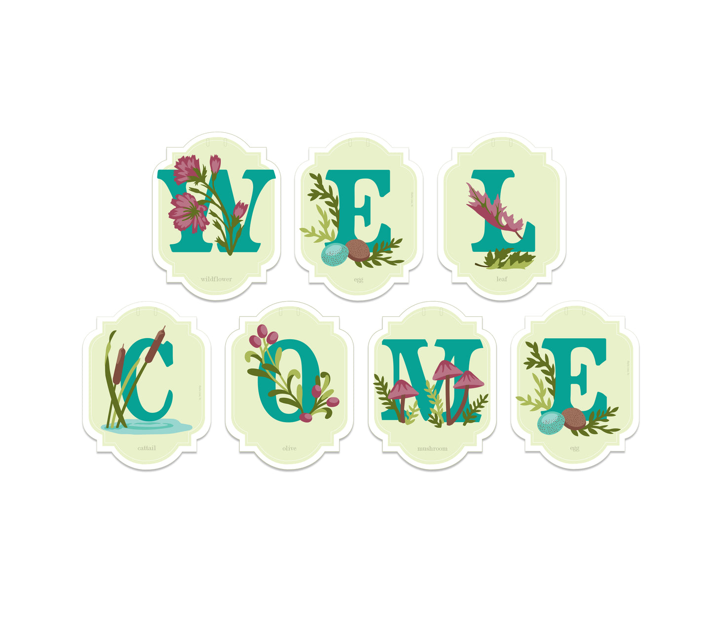 WELCOME | paint-by-number banner kit