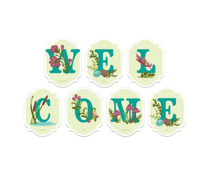 WELCOME | paint-by-number banner kit