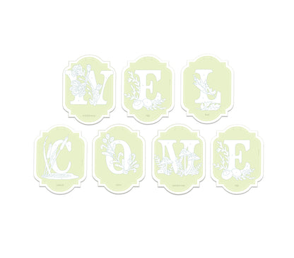 WELCOME | paint-by-number banner kit