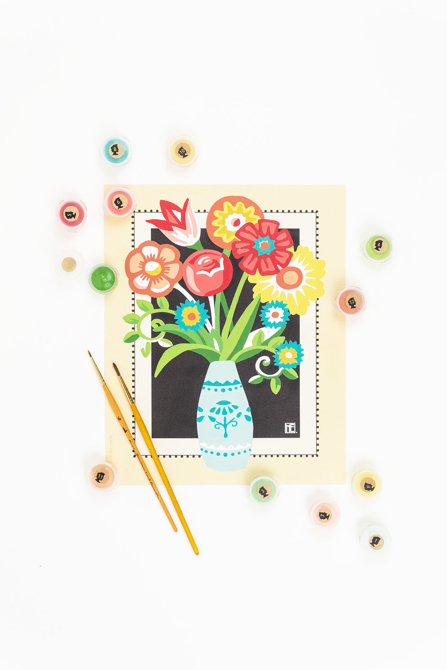 Engelblooms | Mary Engelbreit 8x10 paint-by-number kit - Elle Crée