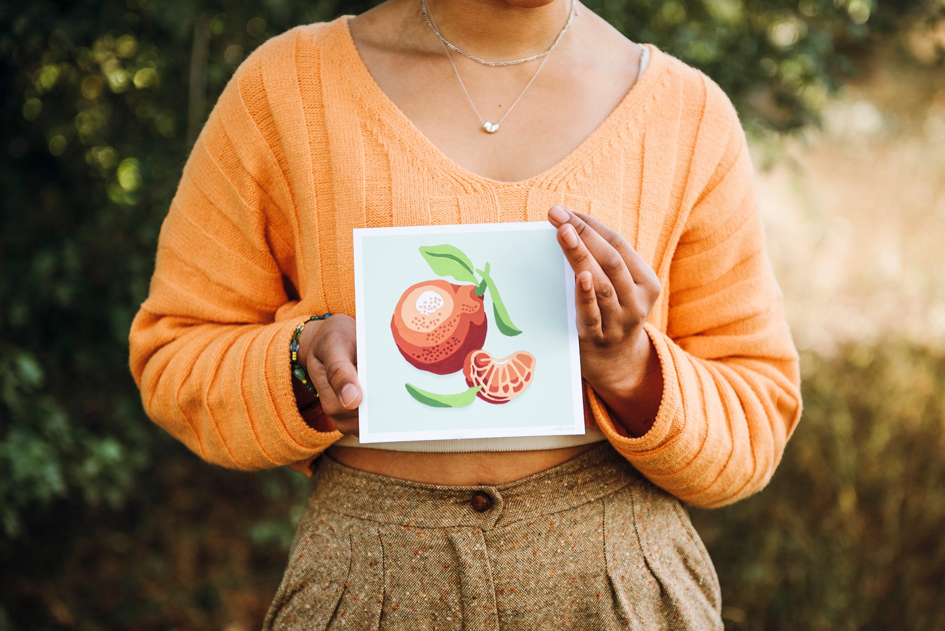 Clementines | 6x6 mini paint-by-number kit - Elle Crée