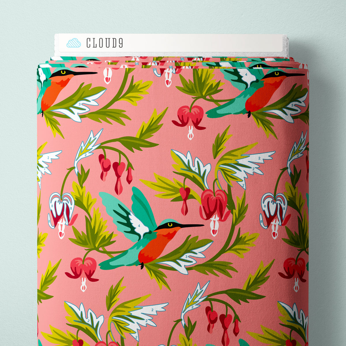 Bleeding Heart Buffet | Organic Quilters Cotton