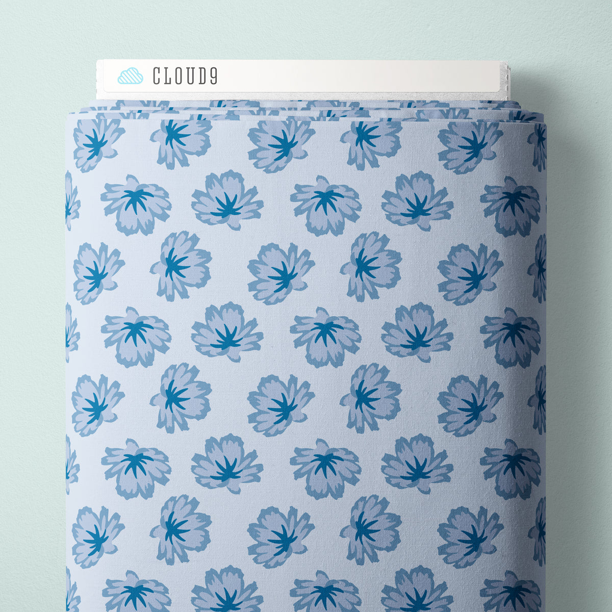 Chicory Charmers Blue | Organic Quilters Cotton