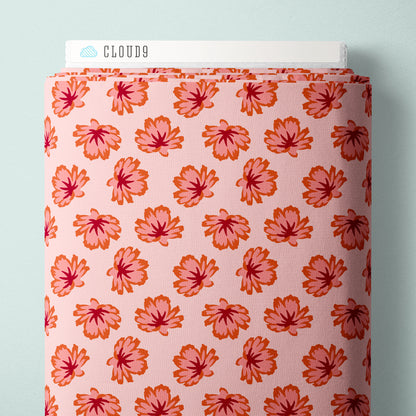 Chicory Charmers Pink | Organic Quilters Cotton
