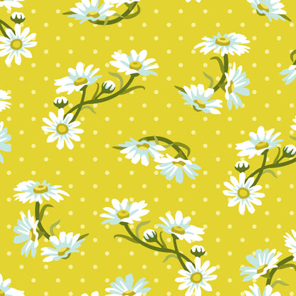 Daisies Looking Dapper | Organic Quilters Cotton