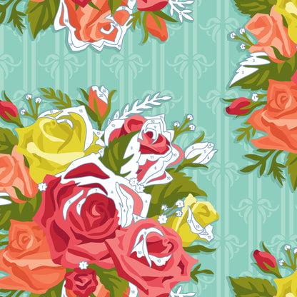 Roses Resplendent | Organic Quilters Cotton