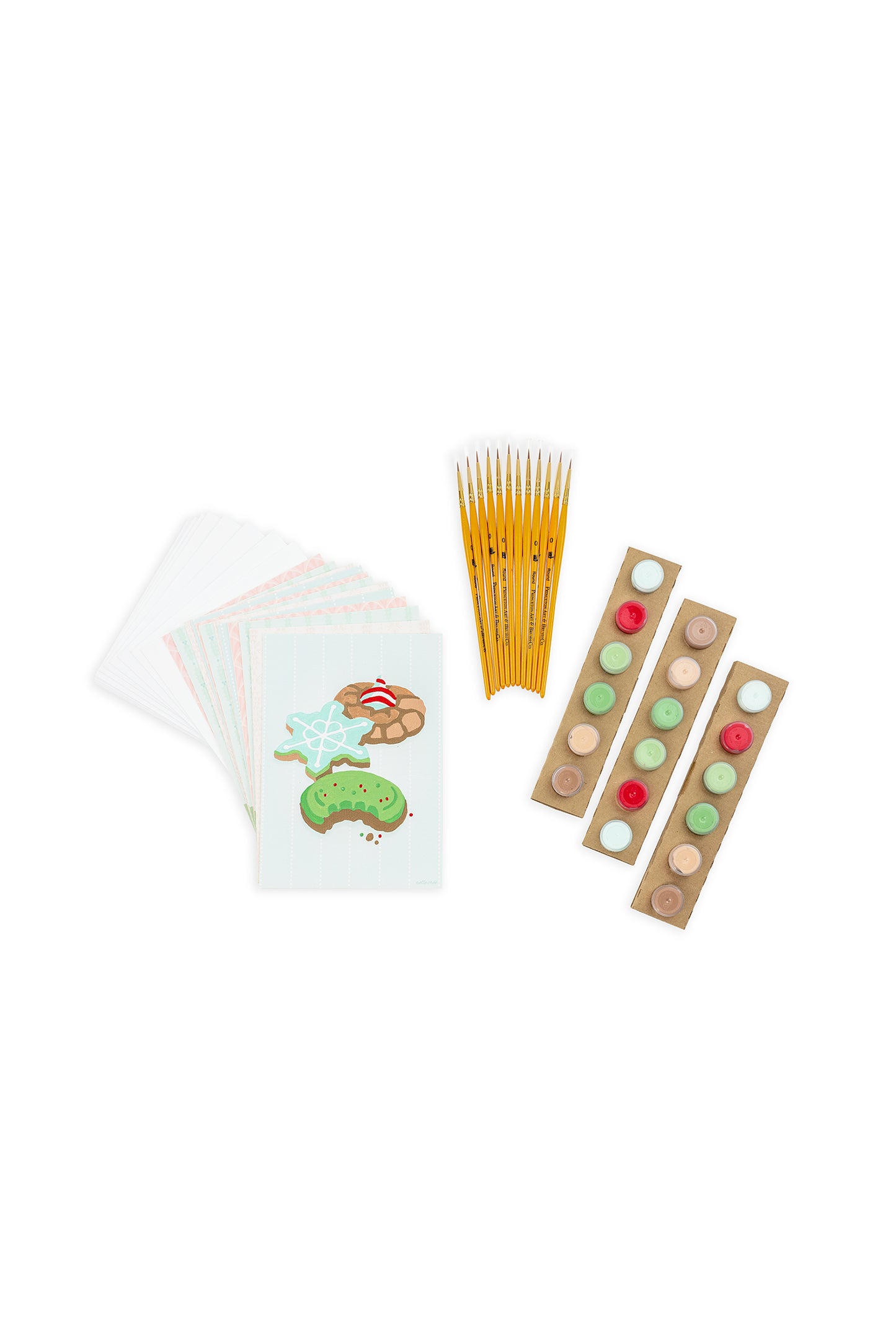Holiday Sweets | 5x7 card set paint-by-number kit - Elle Crée