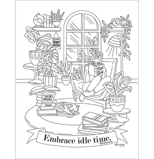 Coloring Page: Immigrants Are Welcome Here – Elle Crée