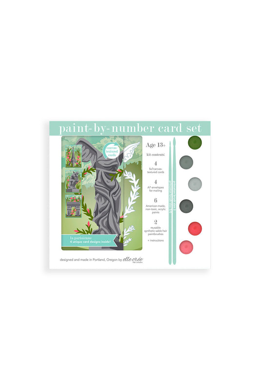 La Parisienne | 5x7 card set paint-by-number kit - Elle Crée